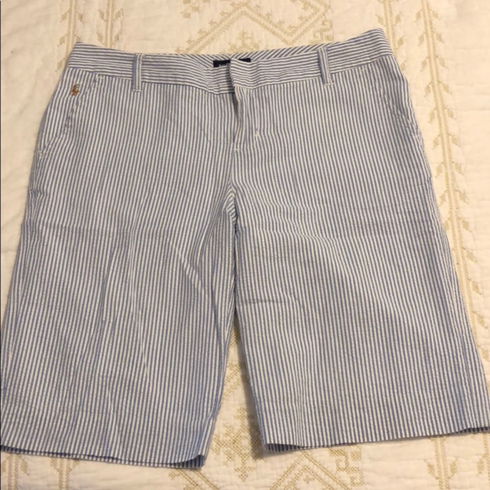 Ralph Lauren Seersucker Bermuda Shorts